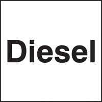 Diesel 25x25mm self adhesive