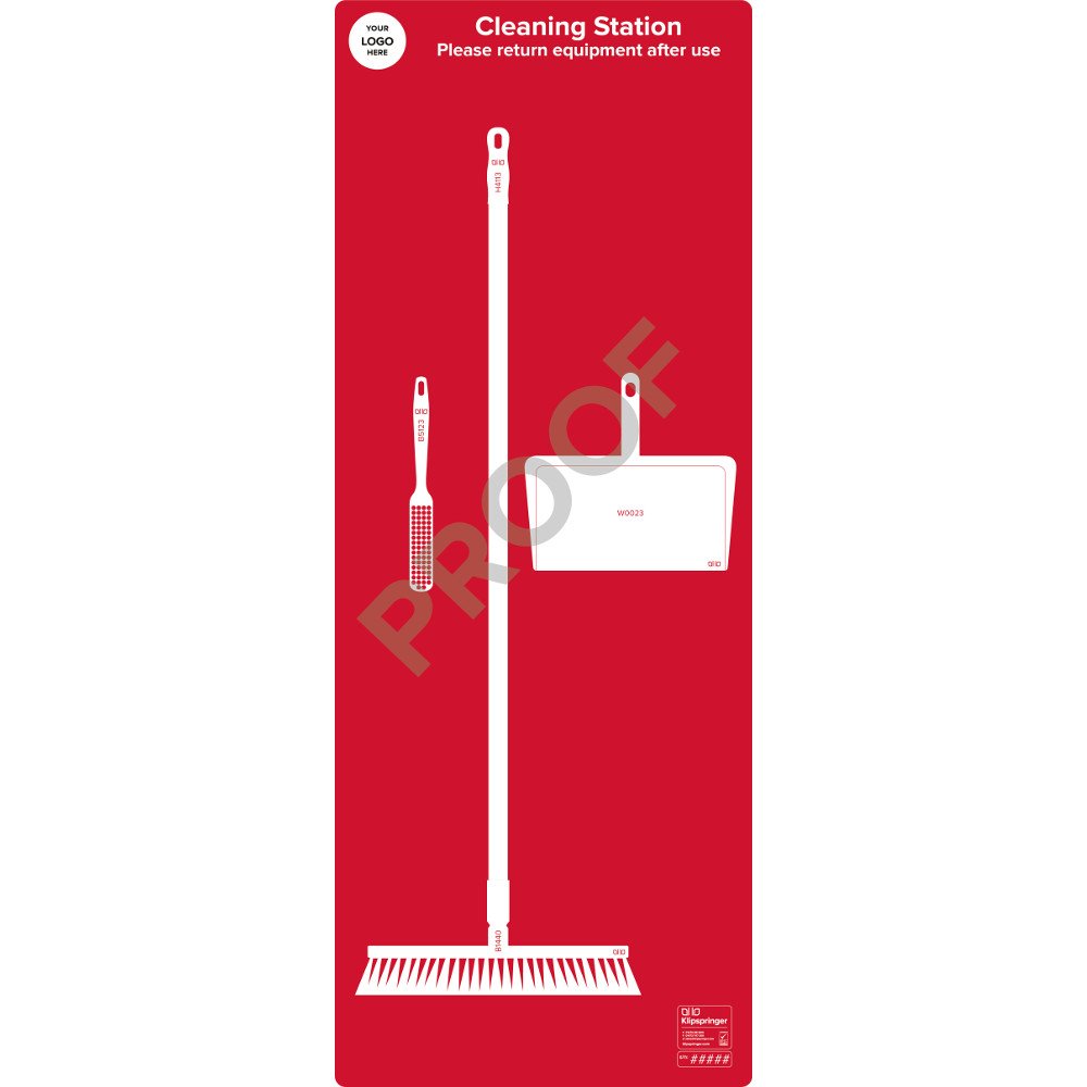 Floor Sweeping Station- Red