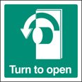 Turn to open left