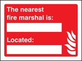 The nearest fire marshal is