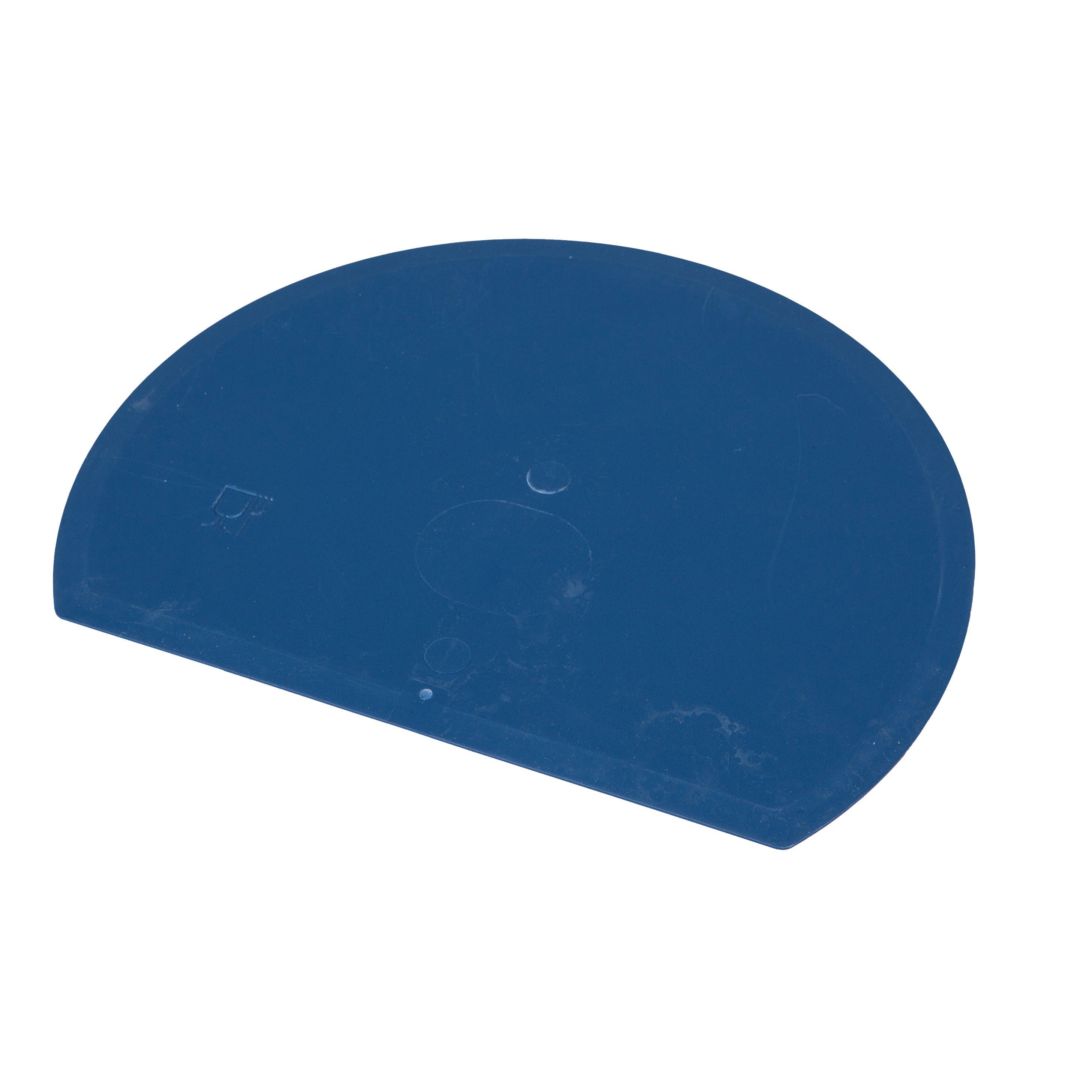 Detectable, Round, Flexible Bowl Scraper - Blue