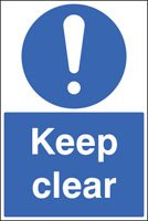 Keep clear floor graphic 400x600mm