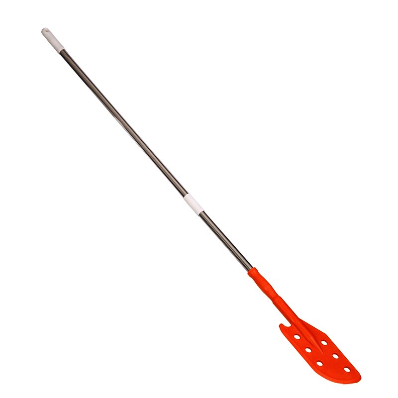 Long paddle with stainless steel pole and hanging eye