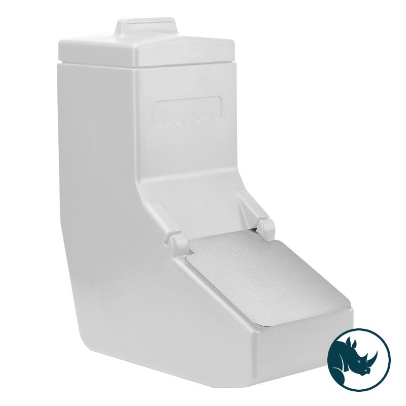 Ingredient dispensing bin - 40 Ltr, stainless steel dispensing lid, white