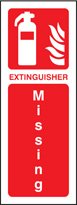 Extinguisher missing