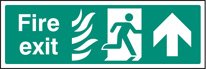 Fire exit arrow up HTM