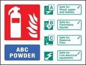 ABC powder extinguisher identification