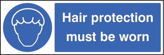 Hair protection must be worn