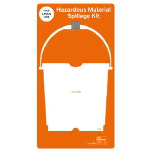 Hazardous Material Spillage Kit Shadow Board, Orange