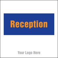 Reception, site saver sign 400x400mm