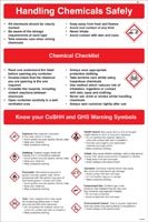 Handling chemicals safely poster