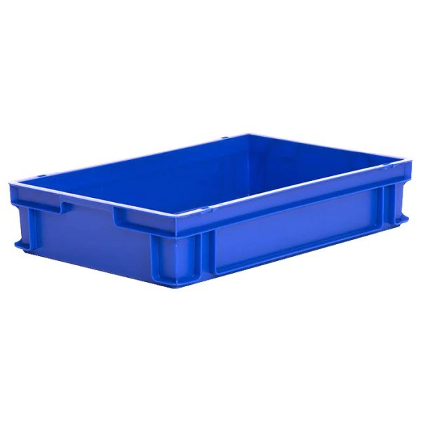 Stacking Box, 600x400x120mm, Blue