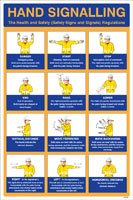 Hand signalling regulations poster