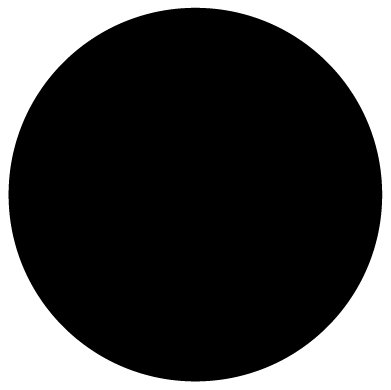 Colour Coding Decals - Round, X4, Black