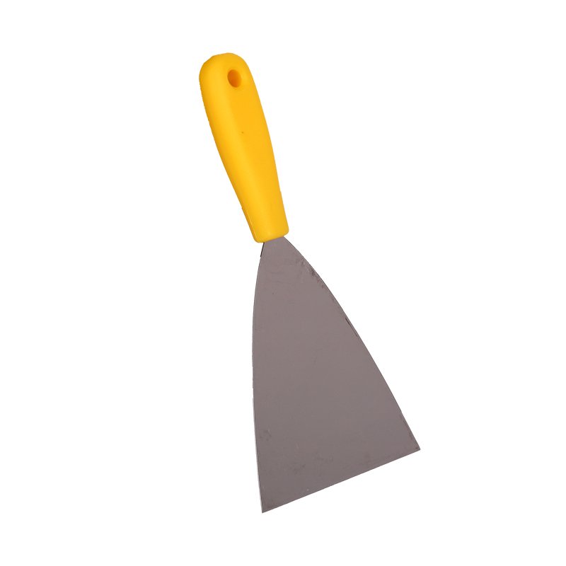 Spatula - Stiff Stainless Steel Blade, 120mm, Yellow