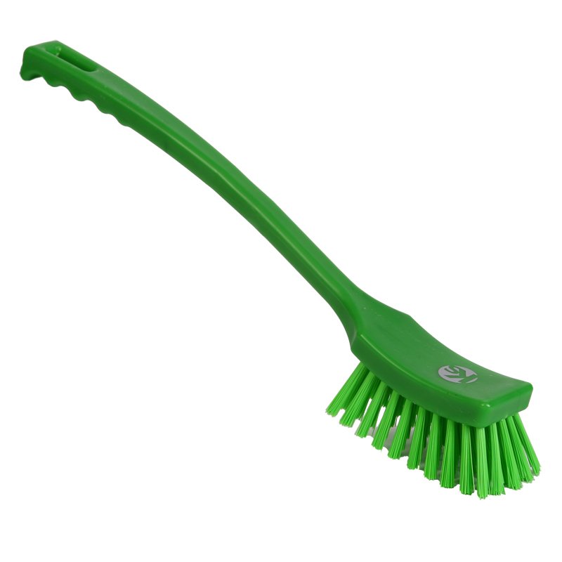 Long Utility Brush - Stiff PBT Bristle, 410mm, Green