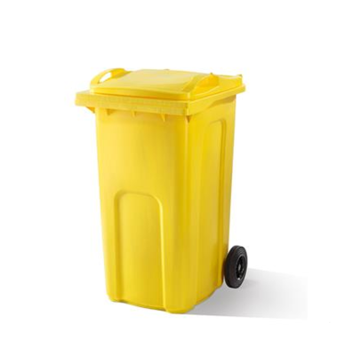 Wheeled Bin - 240ltr, yellow