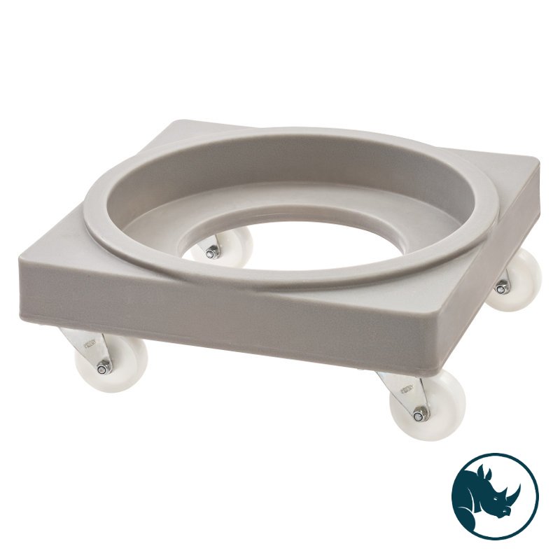 Interstacking bin dolly, grey