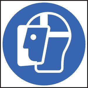 Face shield symbol