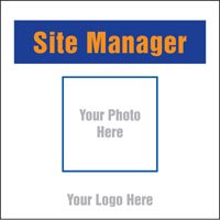 Site manager, your photo here site saver sign 400x400mm