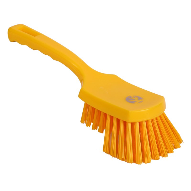 Churn brush - extended nose medium/stiff PBT bristle, 275mm, yellow