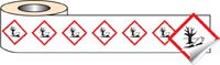 250 S/A labels 100x100mm GHS Label - Environmentally Hazardous