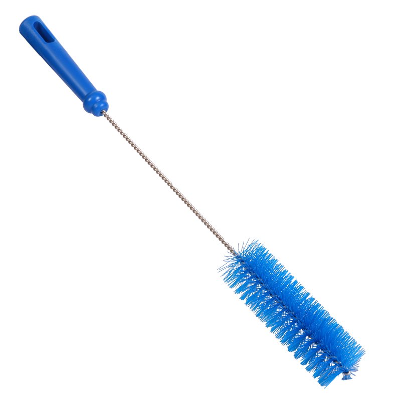 Bottle Brush - PBT Bristle, 50mmØ, 500mm Polygrip Handle, Blue