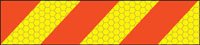 ECE70 Vehicle marking plate 600x140mm left hand chevron