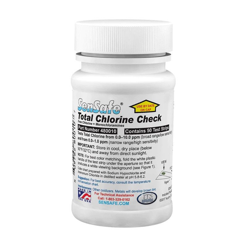 Total Chlorine 0-10ppm (Bottle of 50 tests)