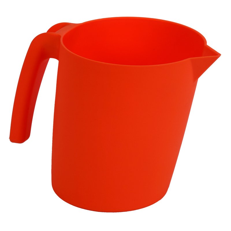 Coloured Pouring Jug - 1ltr, Graduated, Orange