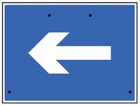 One way arrow only, 600x450mm Re-Flex Sign (3mm reflective polyp