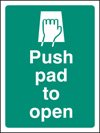 Push pad to open