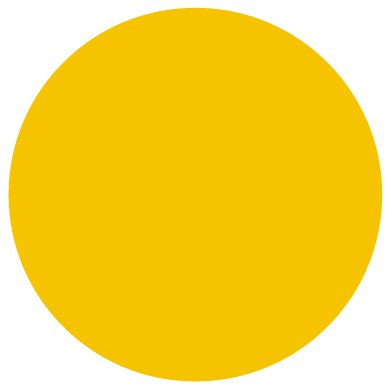 Colour Coding Decals - Round, X4, Yellow