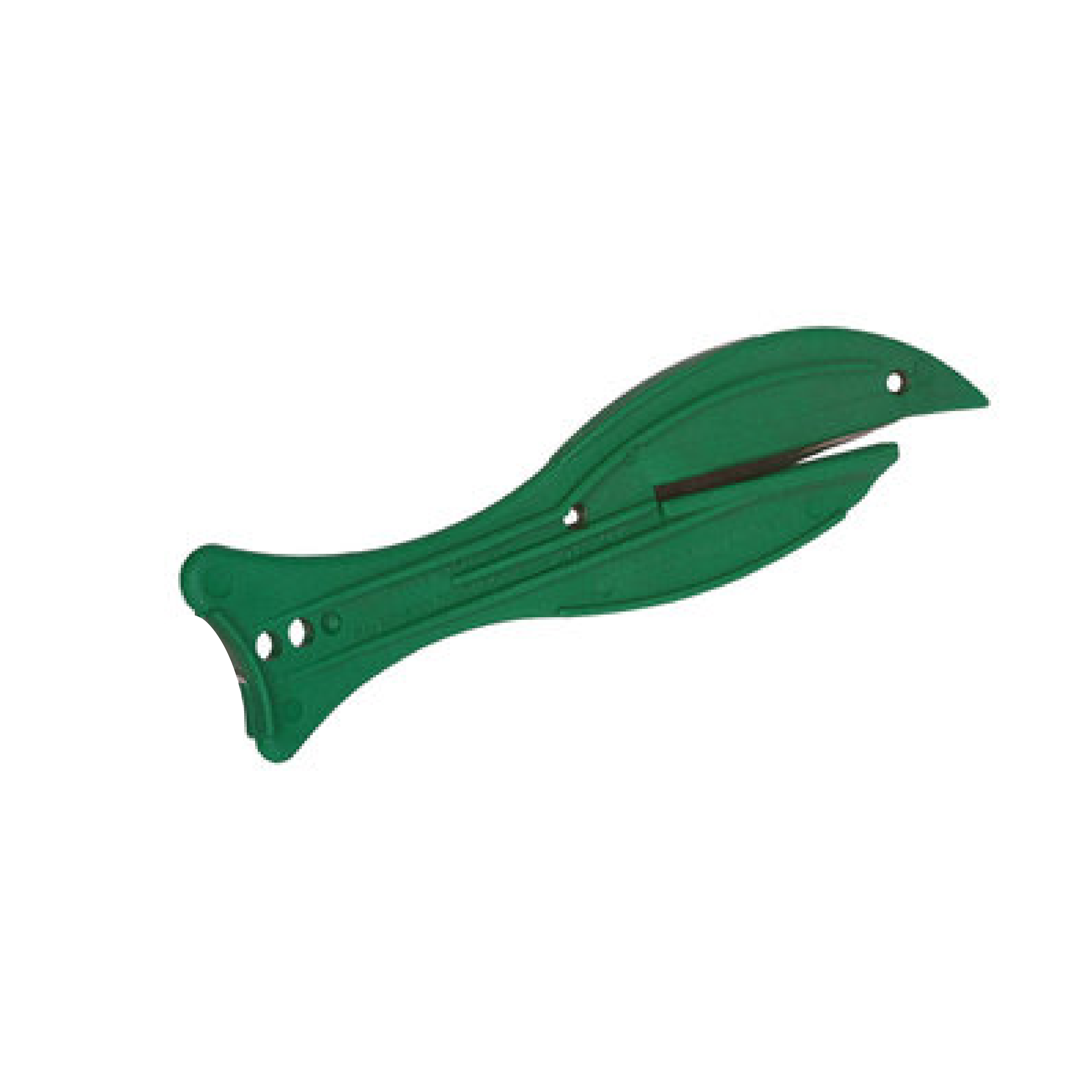 Detectable fish safety knife - x10, NO HOOK, green