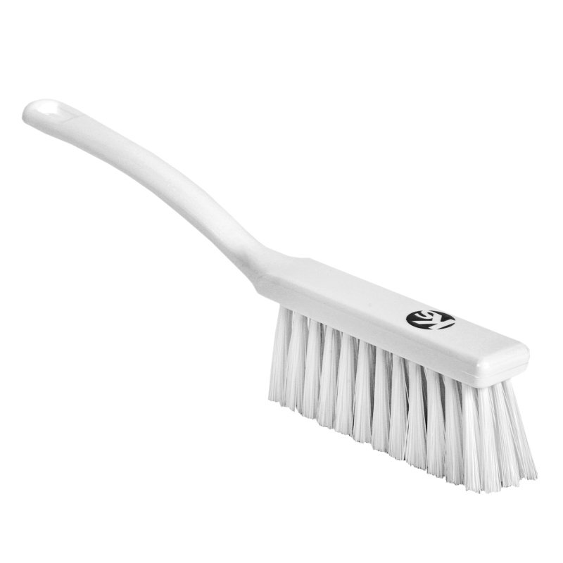 Bannister brush - medium/stiff PBT bristle, 340mm, white