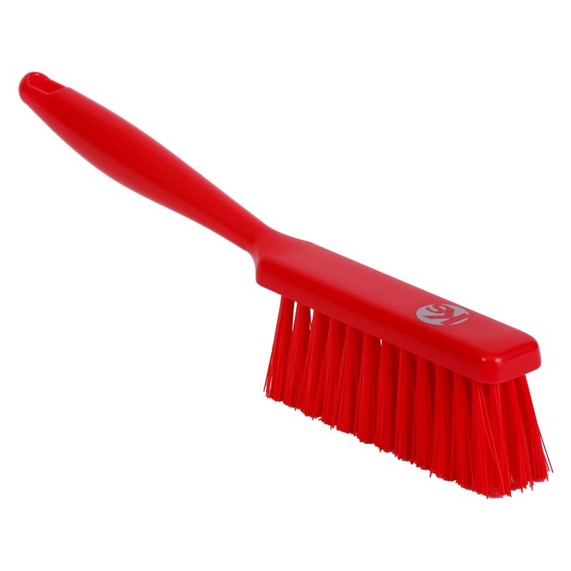 Bannister brush - medium/stiff PBT bristle, 340mm, red