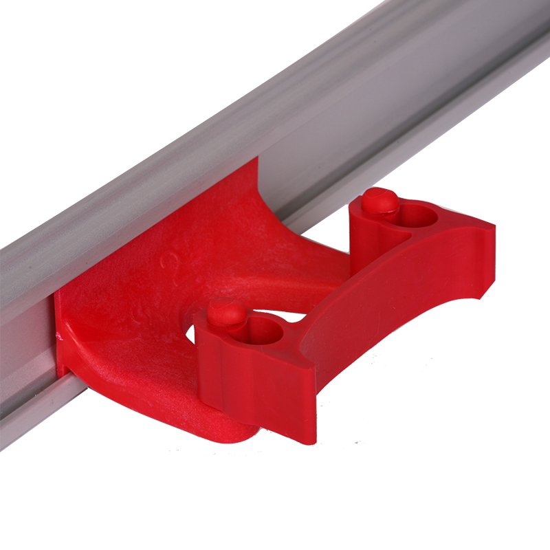 Holder - For Wall Rail, Band Type 28/38∅mm, Red