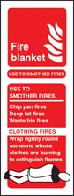 Fire blanket identification