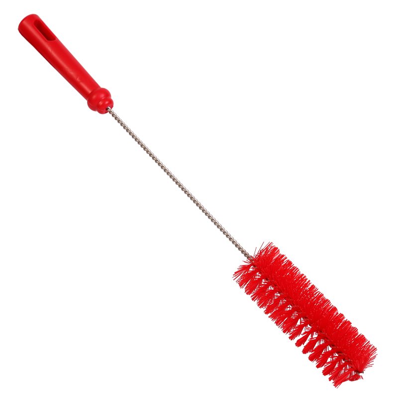 Bottle Brush - PBT Bristle, 50mmØ, 500mm Polygrip Handle,  Red