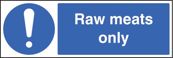 Raw meats only