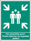 Fire assembly point (English/polish)