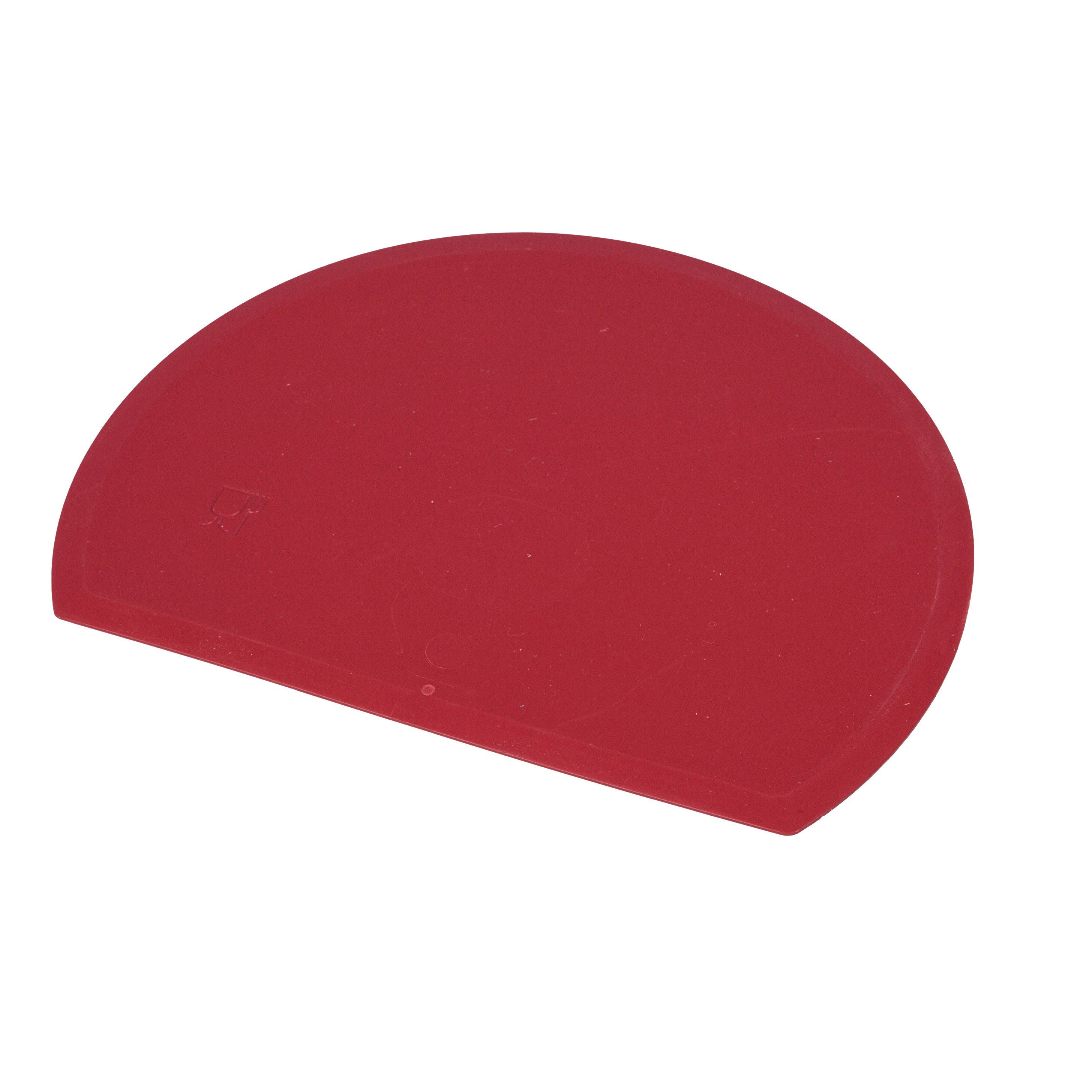 Detectable, Round, Flexible Bowl Scraper - Red