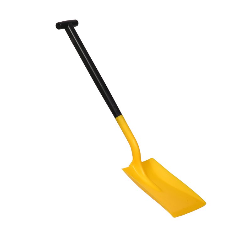 Two Piece Shovel - Standard Blade, T-grip Handle, Yellow