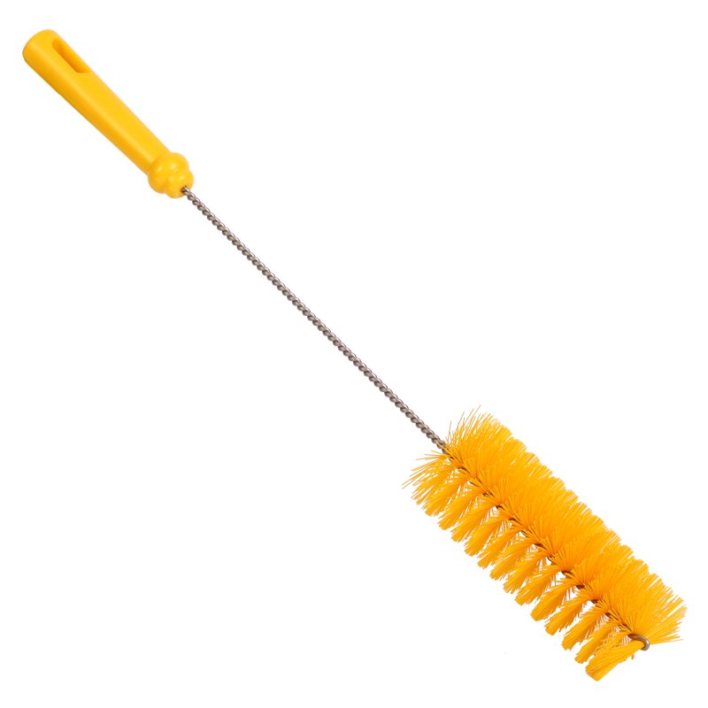 Bottle Brush - PBT Bristle, 60mmØ, 500mm Polygrip Handle, Yellow