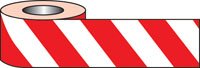 Self adhesive hazard tape 33m x 50mm - red/white