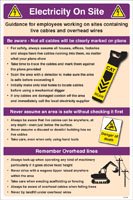Electricity on site poster