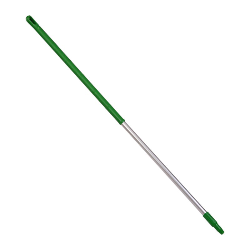Handle - Ergonomic aluminium, threaded, 1500mm, green