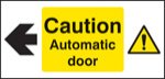 Caution automatic door left