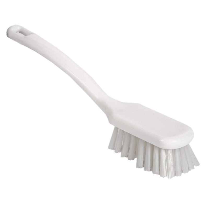 Short Utility Brush - Medium PBT Bristle, 270mm, White