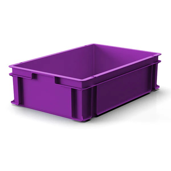 Stacking Box, 600x400x170mm, Purple